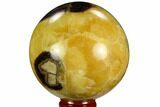 Polished Septarian Sphere - Madagascar #122917-1